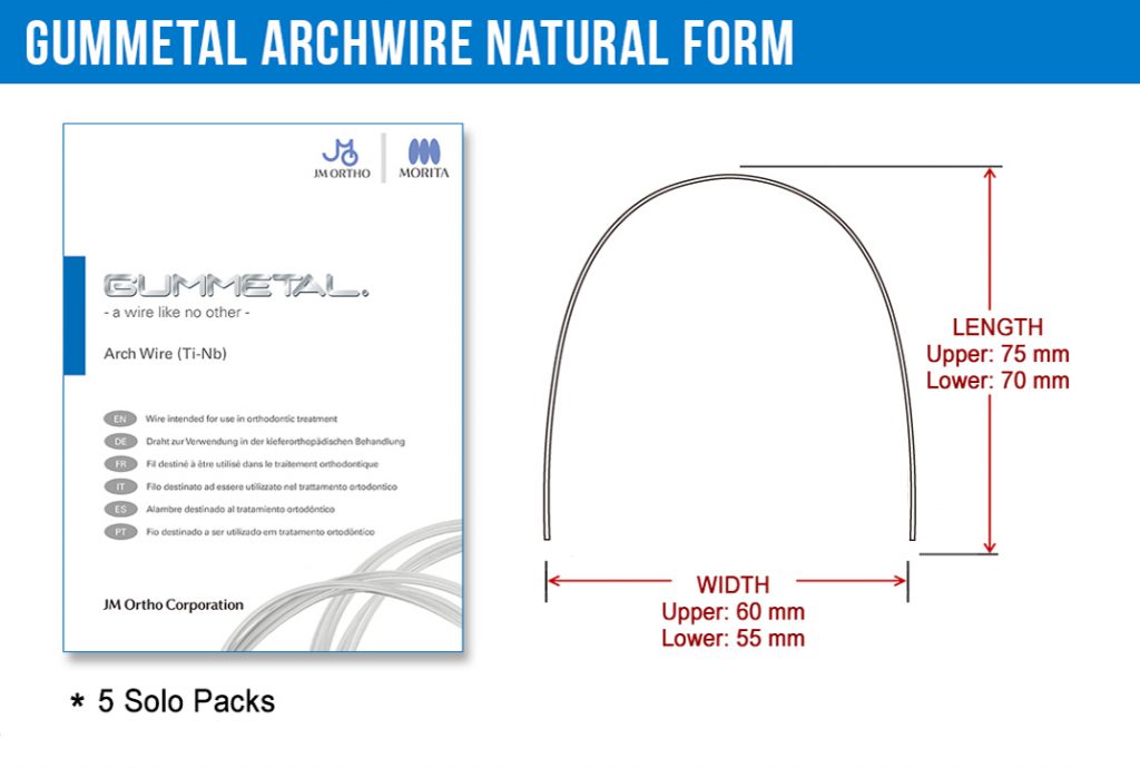 GUMMETAL Natural Arch Wire NUDENT